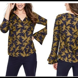 Biden Lucie Bird Pattern Blouse